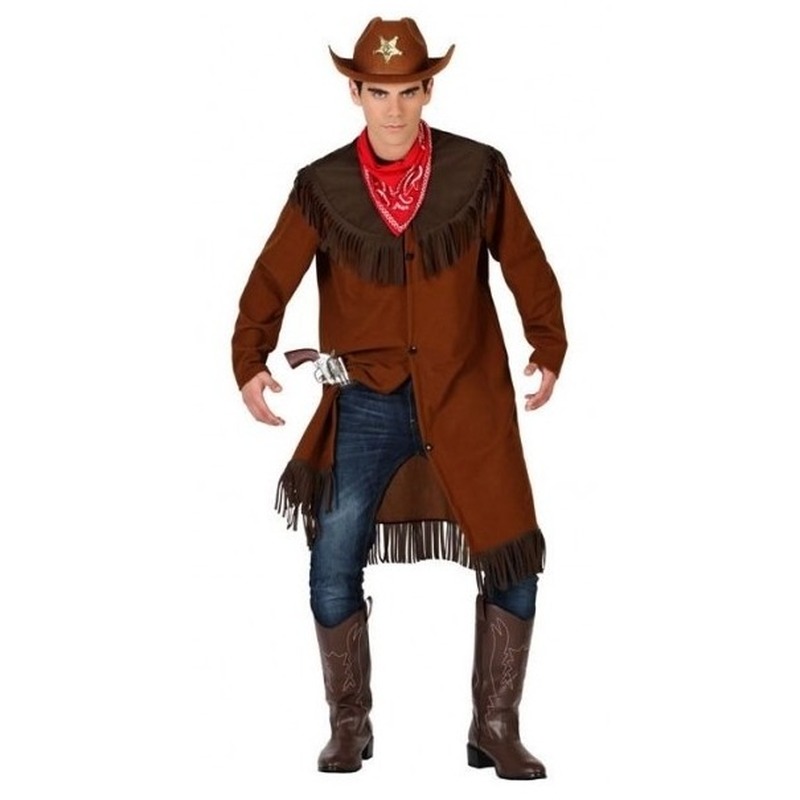 Cowboy/Western jas verkleed kostuum voor heren