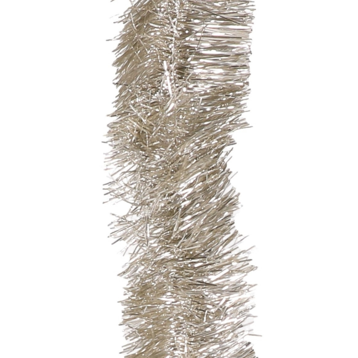Decoris kerstslinger licht parel-champagne 270 x 7 cm folie-lametta glans