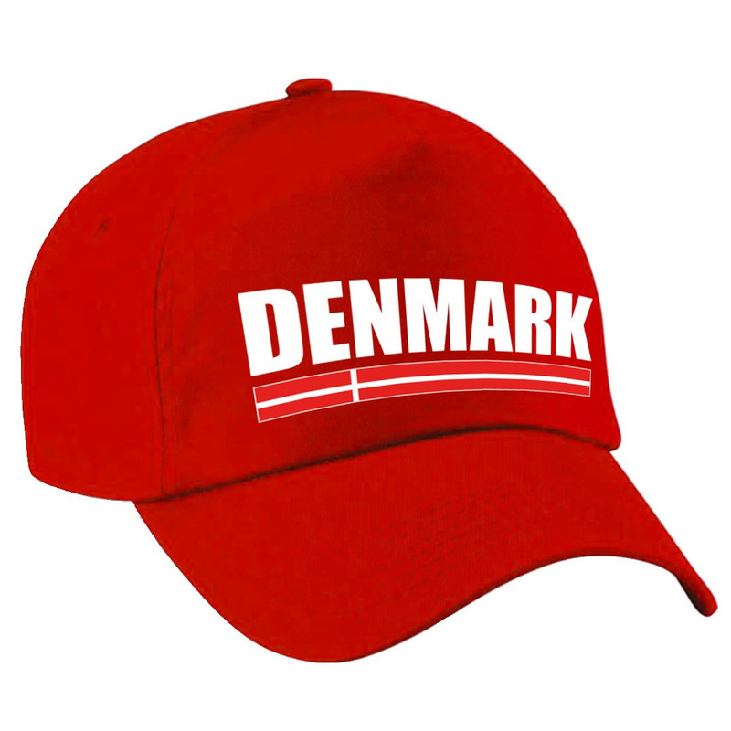 Denmark supporter pet-cap Denemarken rood kinderen