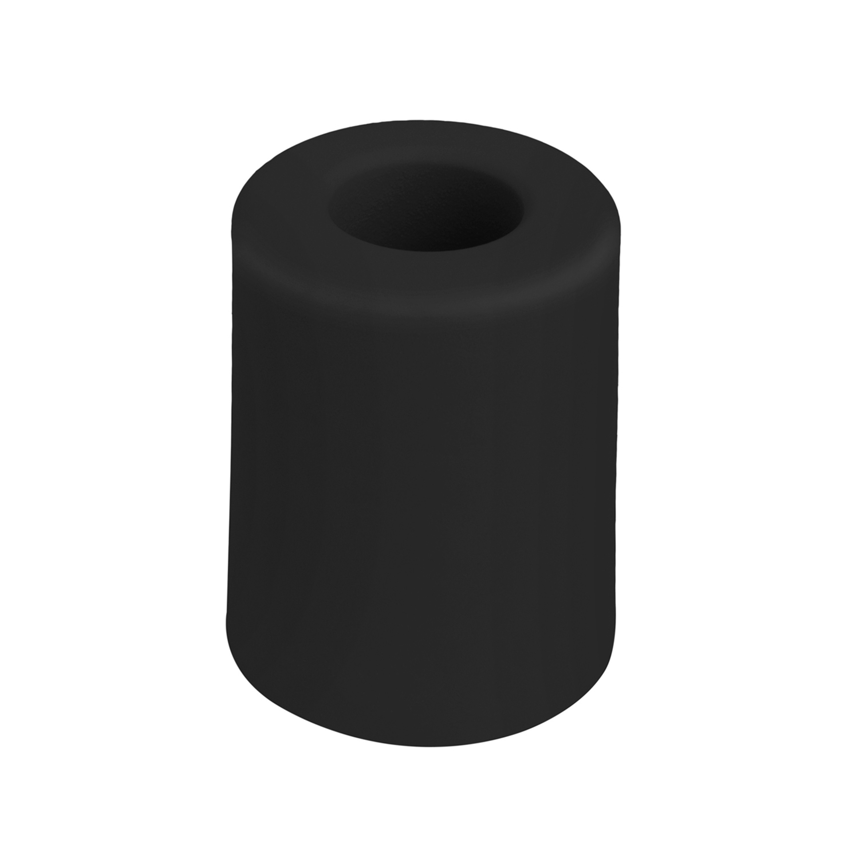 Deurbuffer deurstopper zwart rubber 50 x 35 mm schroefbevestiging