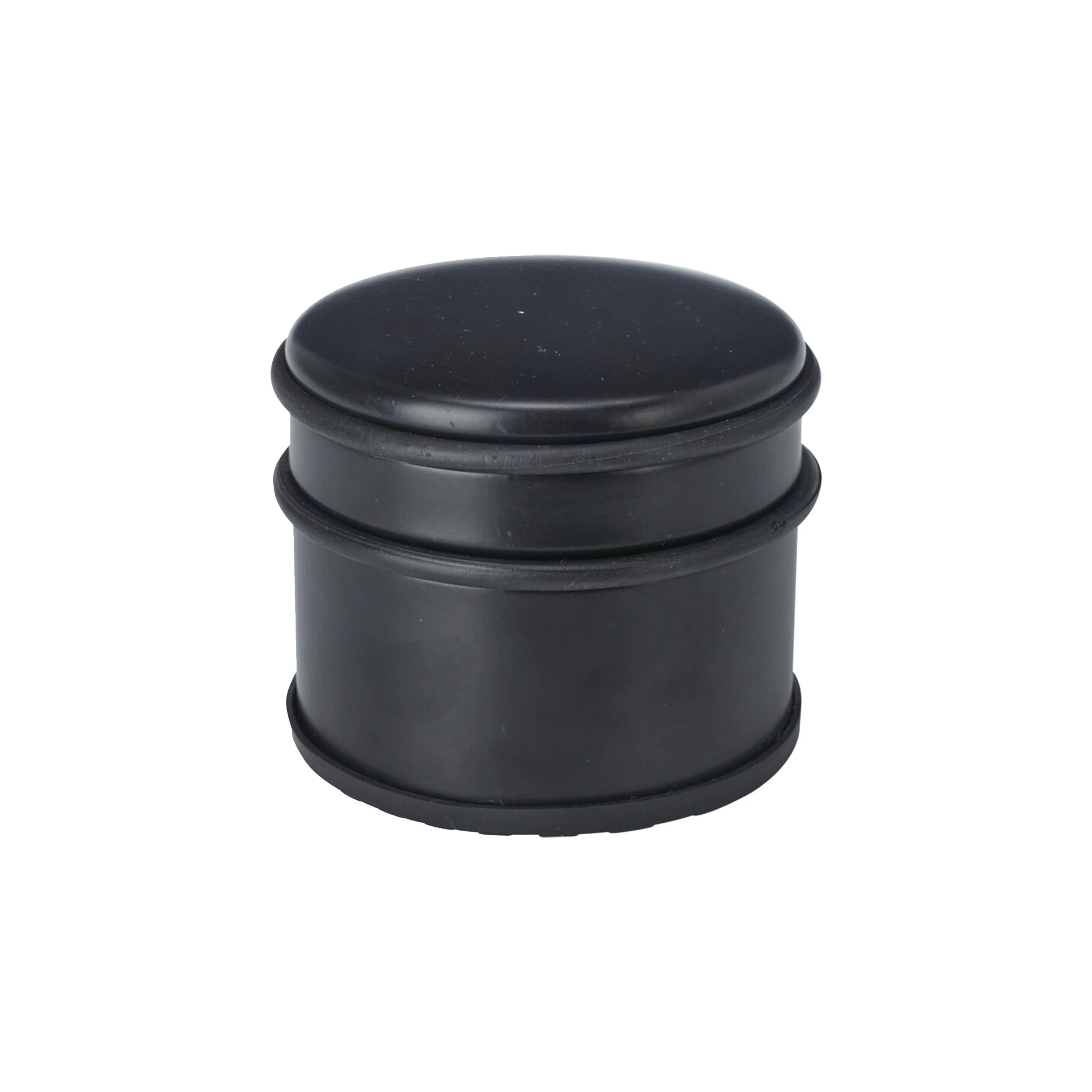 H&S Collection Deurstopper - rond - RVS - mat zwart - 10 x 10 x 9 cm - 1 kilo gewicht -