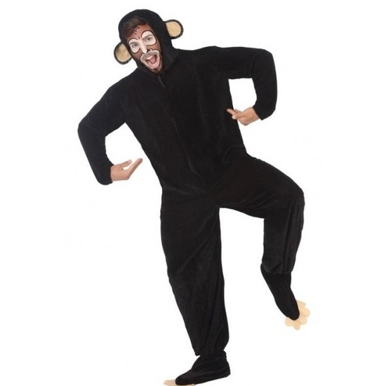Dierenpak apen/chimpansee verkleedkostuum voor volwassenen