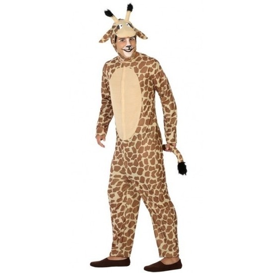 Dierenpak verkleed kostuum giraffe voor volwassenen