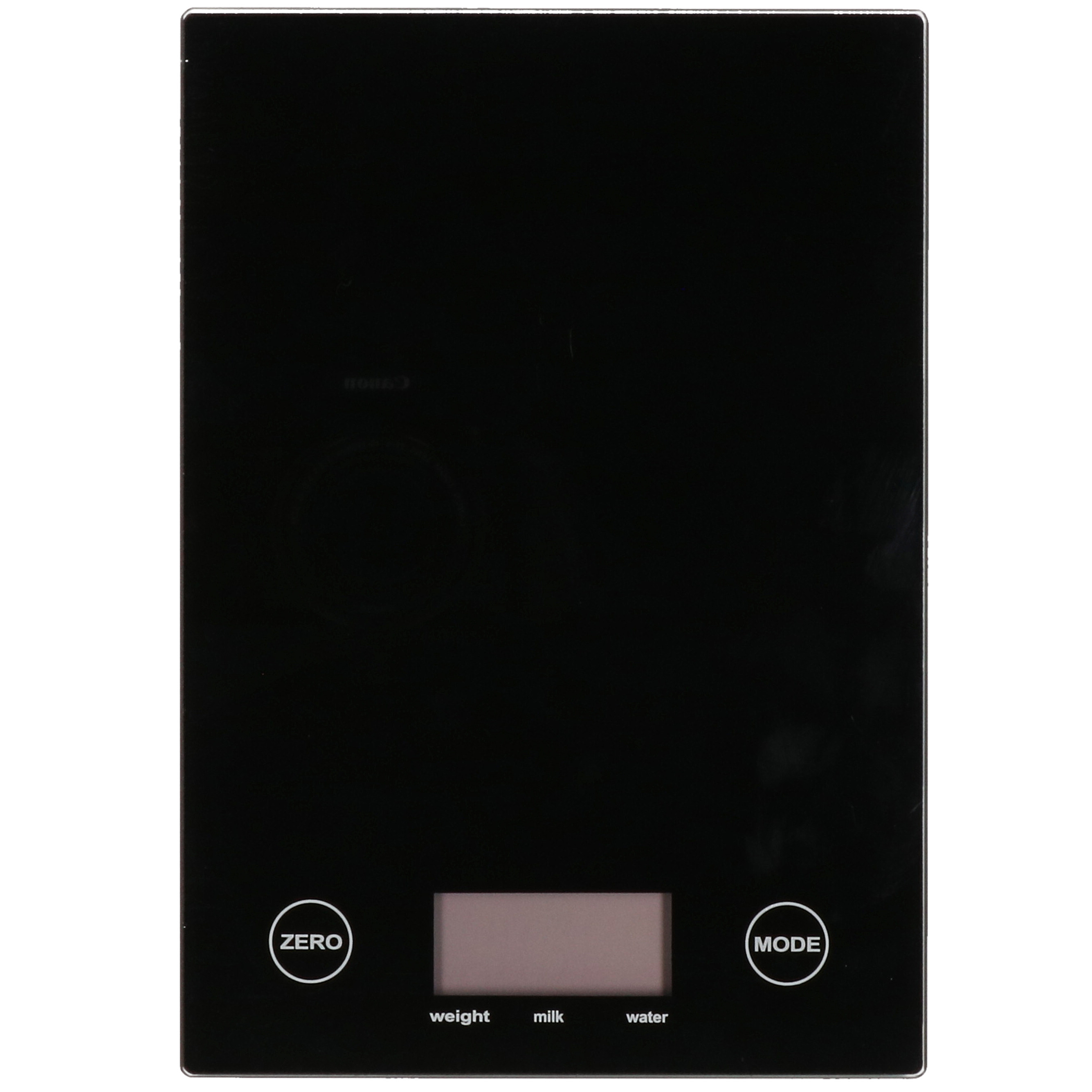 Digitale keukenweegschaal zwart glas 20 x 14 cm