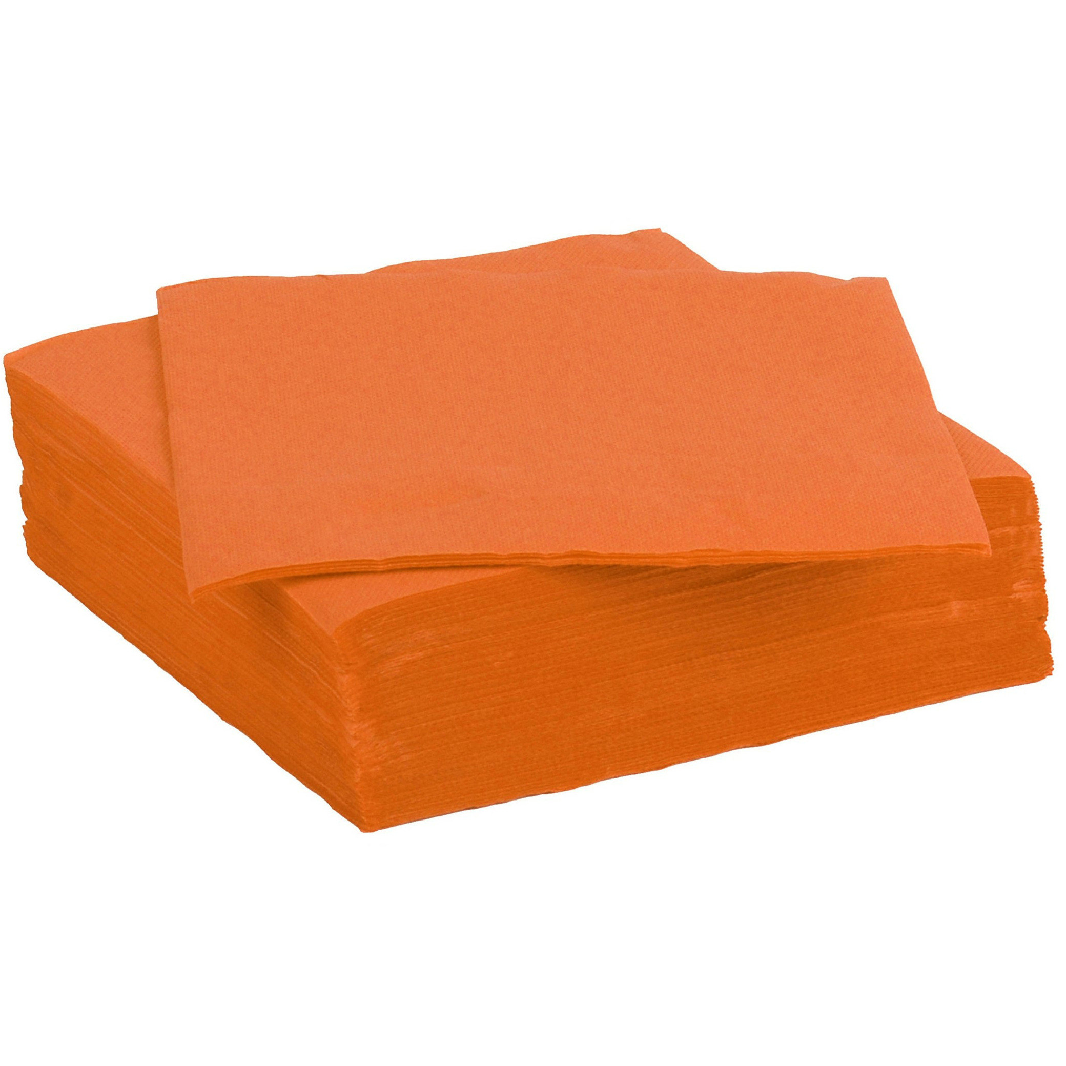 Diner-feest servetten 30x oranje 38 x 38 cm papier 3-laags