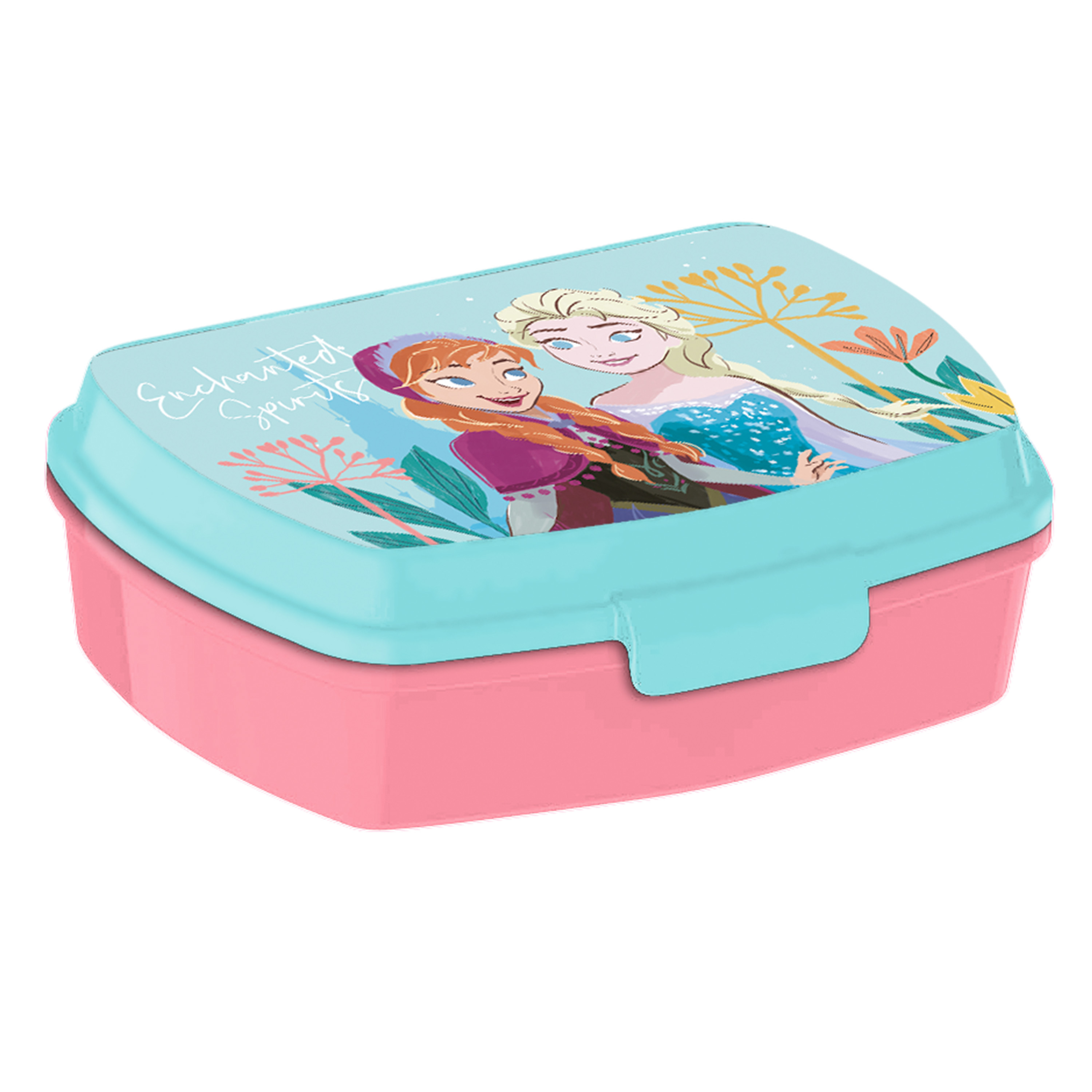 Disney Frozen broodtrommel-lunchbox voor kinderen blauw kunststof 20 x 10 cm