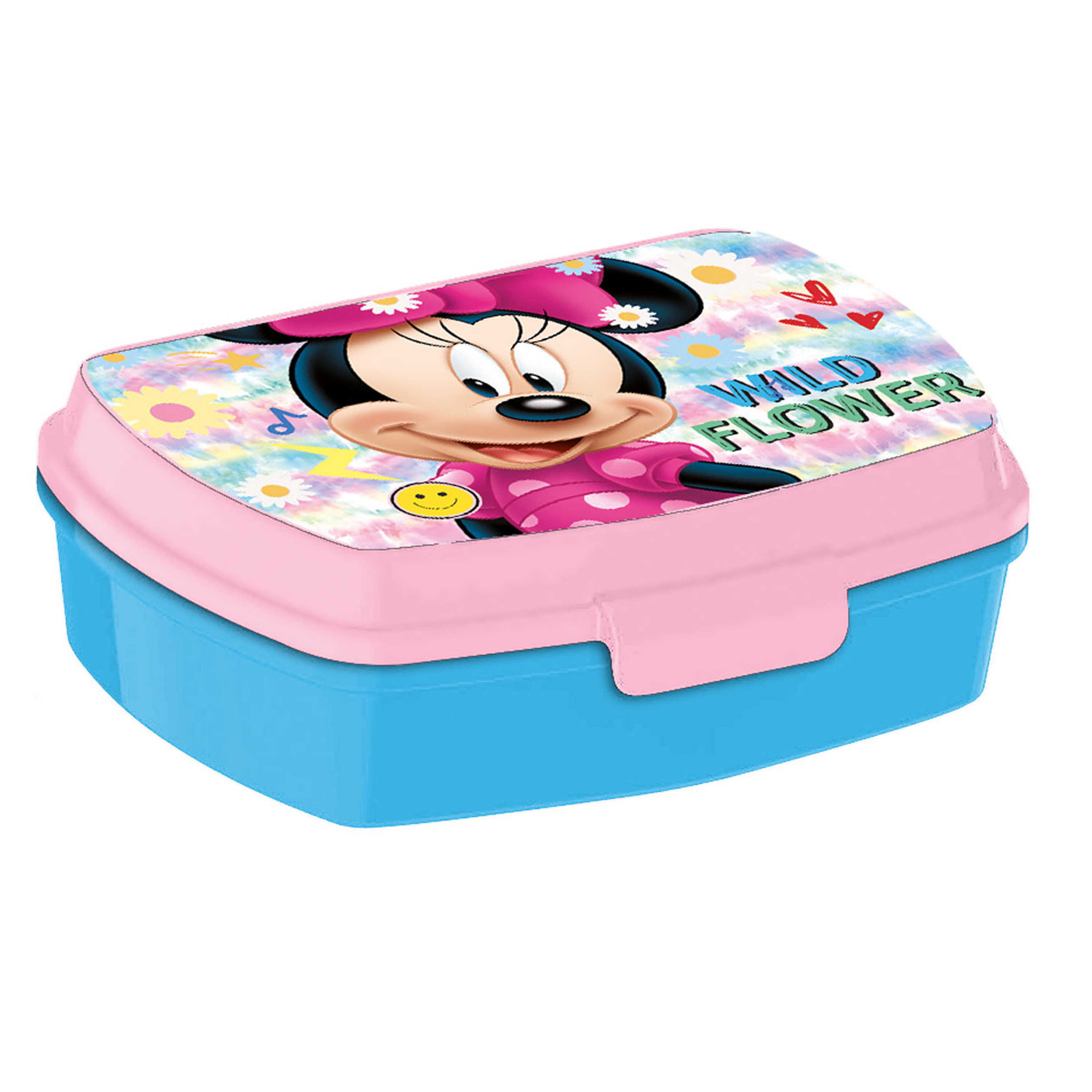 Disney Minnie Mouse broodtrommel-lunchbox voor kinderen roze kunststof 20 x 10 cm
