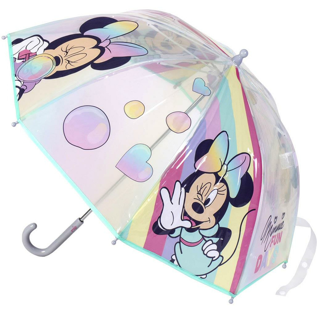 Disney Minnie Mouse kinderparaplu transparant D71 cm