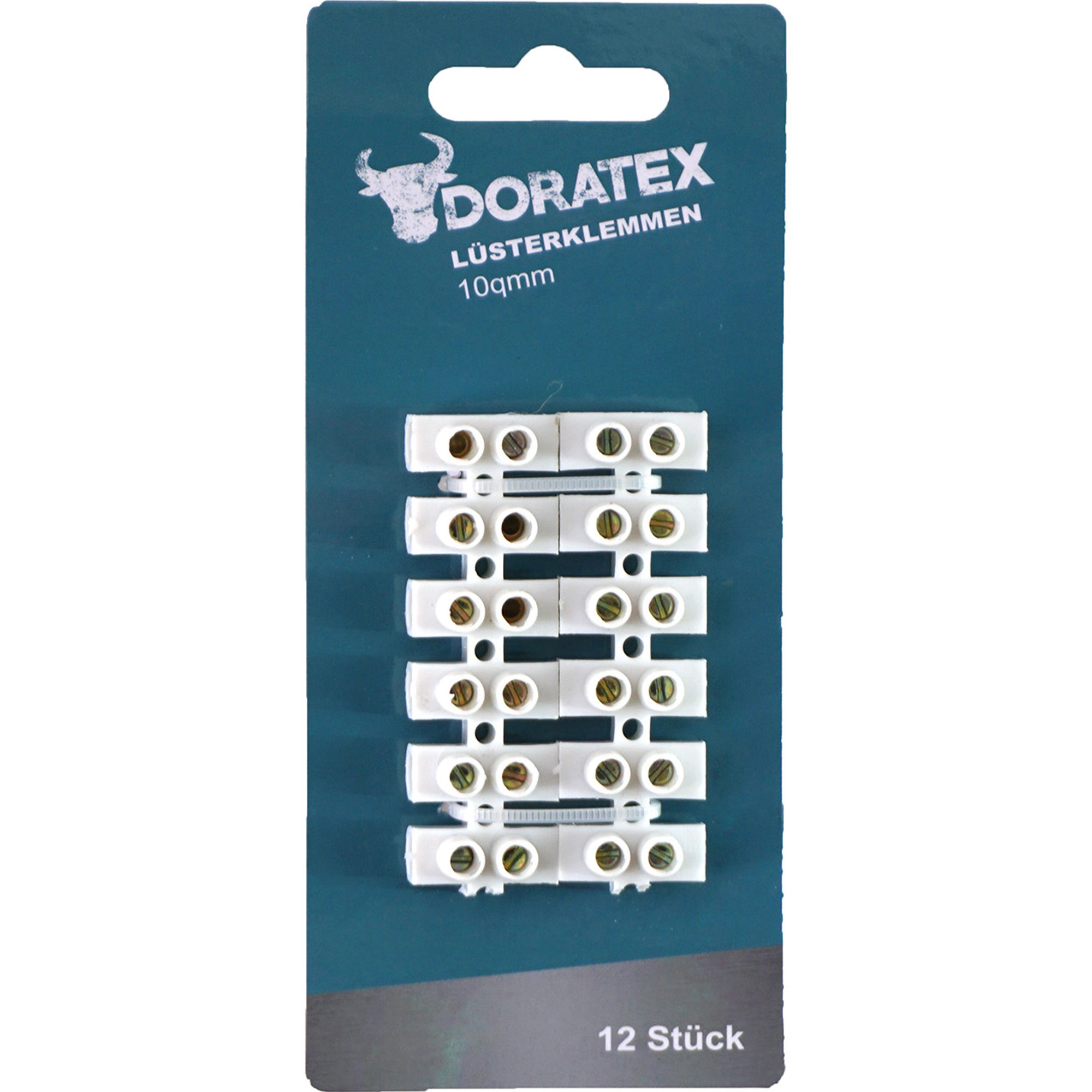 Doratex Kroonsteentjes set wit 12x stuks elektra artikelen
