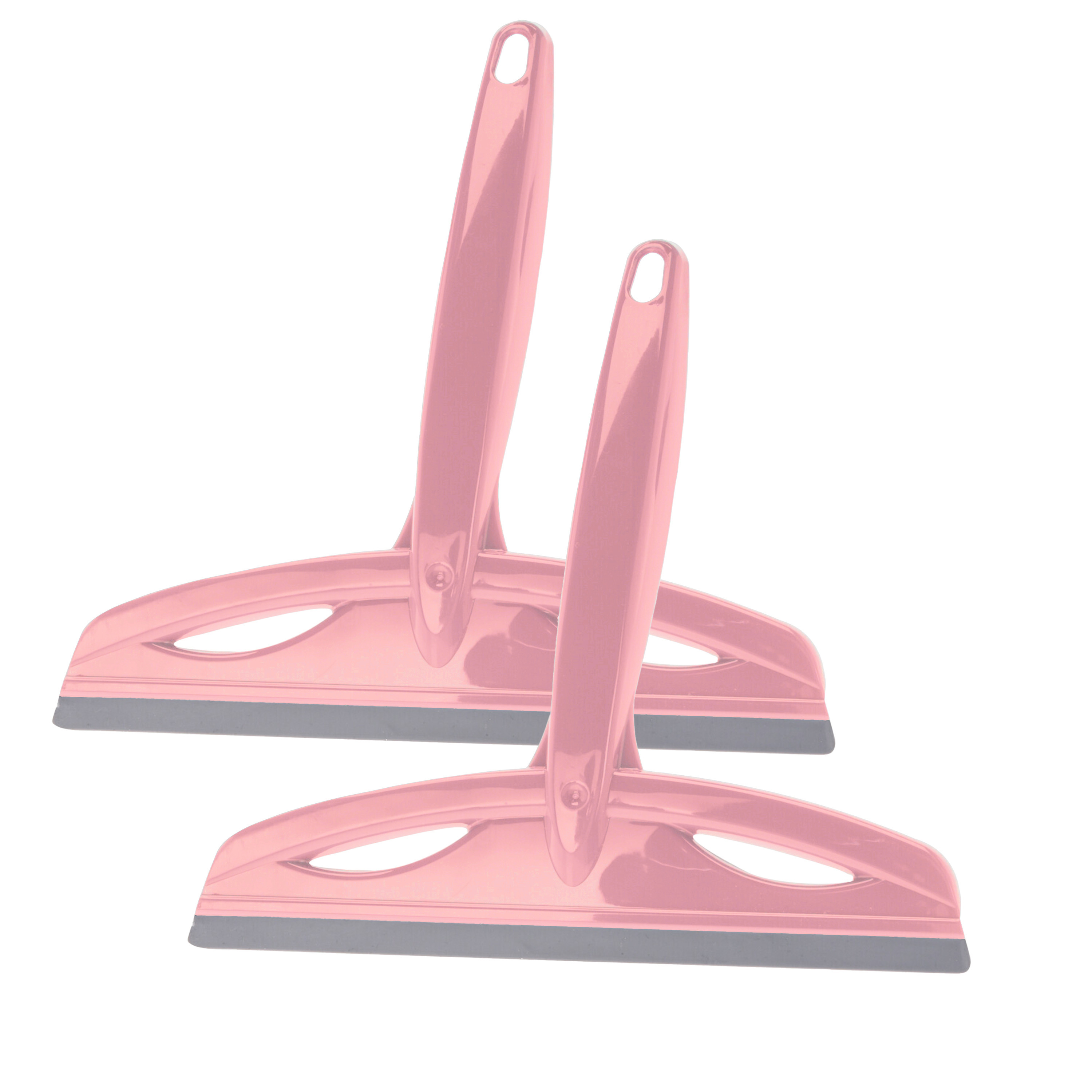 Douchewissers/raamwissers - 2 stuks - roze - 20 cm