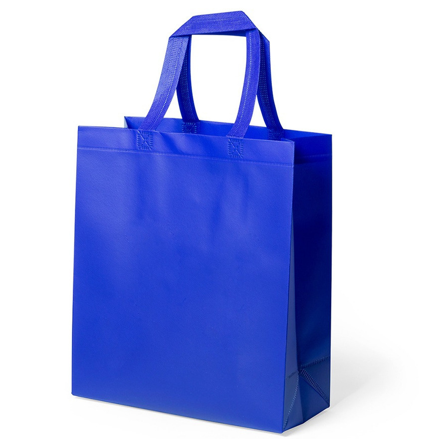 Draagtas-schoudertas-boodschappentas in de kleur blauw 35 x 40 x 15 cm
