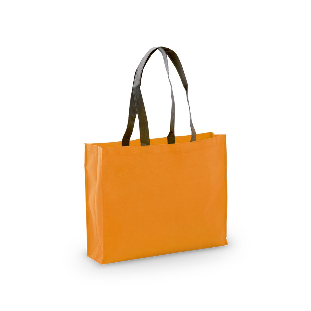 Draagtas-schoudertas-boodschappentas in de kleur oranje 40 x 32 x 11 cm