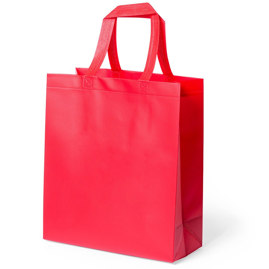 Draagtas-schoudertas-boodschappentas in de kleur rood 35 x 40 x 15 cm