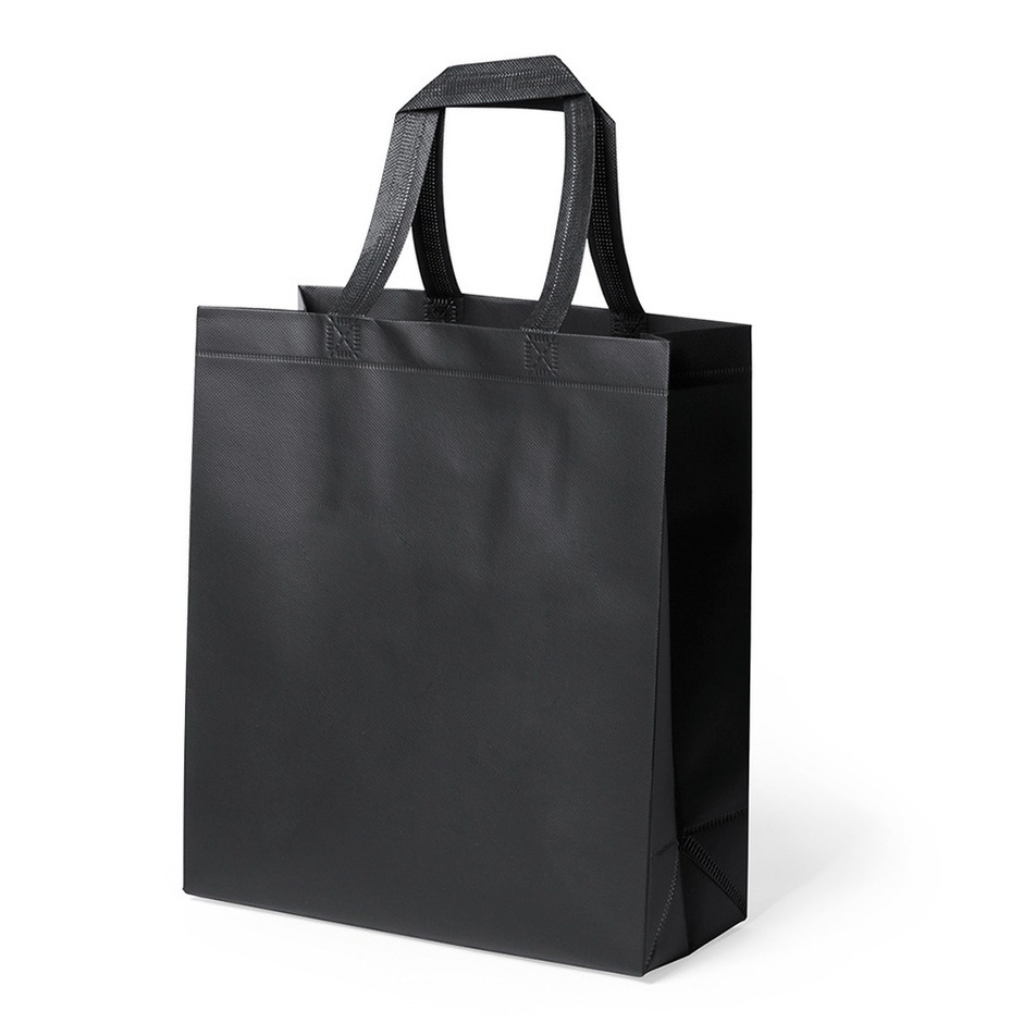 Draagtas-schoudertas-boodschappentas in de kleur zwart 35 x 40 x 15 cm