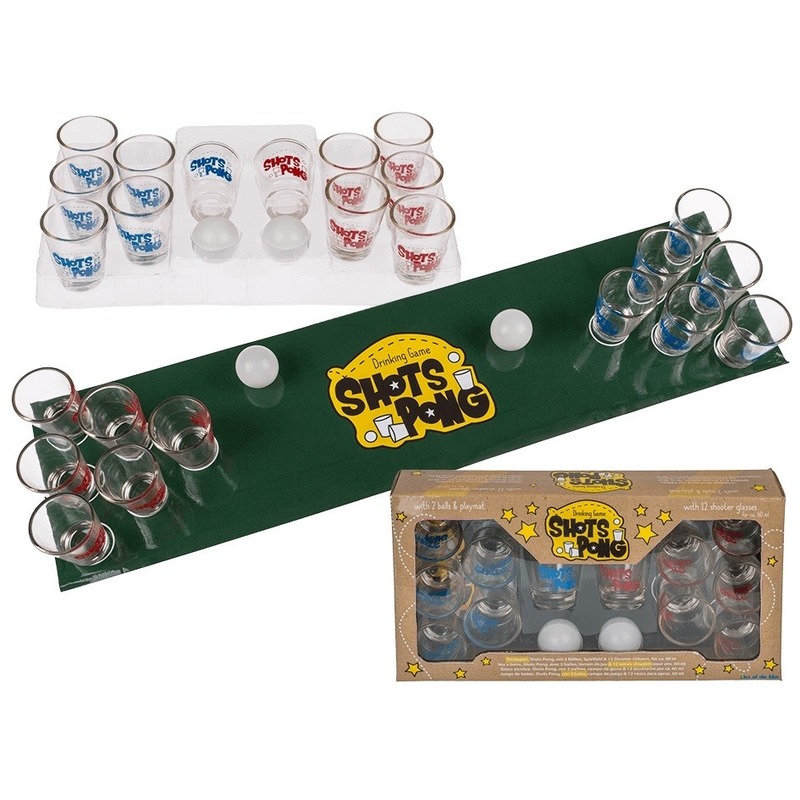 Drankspel-drinkspel shotjes pong
