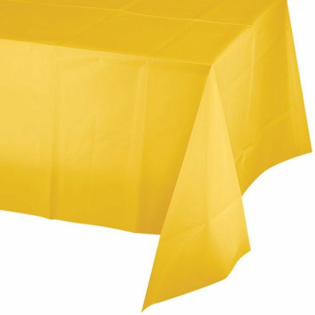 Feest tafelkleed van papier 3x geel 274 x 137 cm Pasen thema tafel versiering