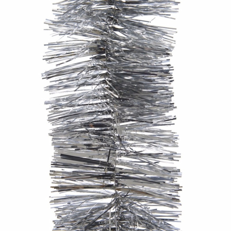 Feestslinger zilver folie 7 x 270 cm