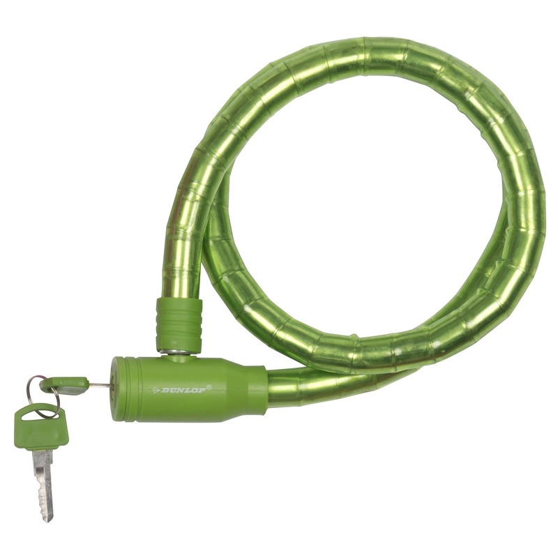 Fiets kabelslot groen 80 cm