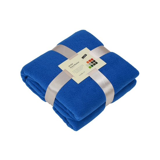 Fleece deken kobaltblauw -
