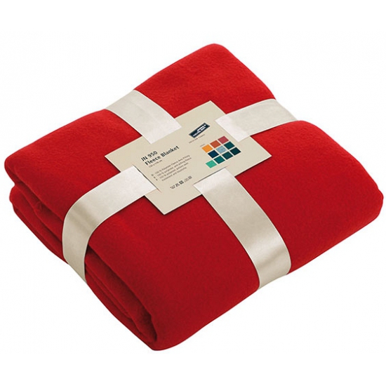 Fleece deken rood -