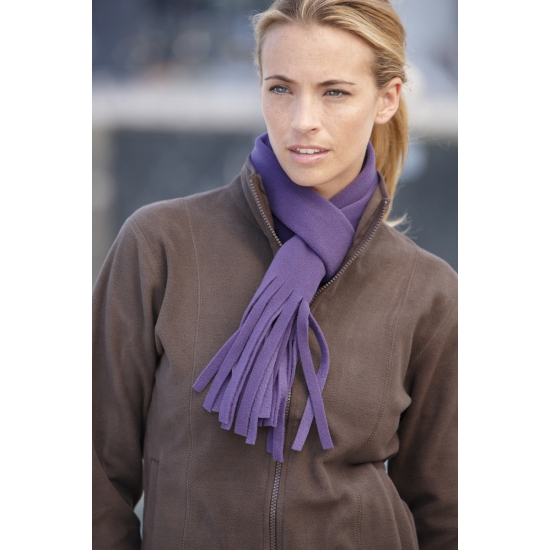 Fleece sjaal met franjes 150 cm -