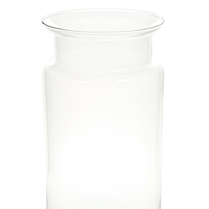 Flesvormige vaas glas 30 cm type Bose