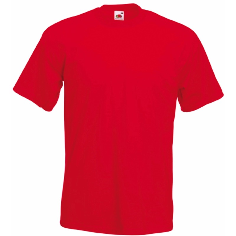 Fruit of the Loom t-shirt rood