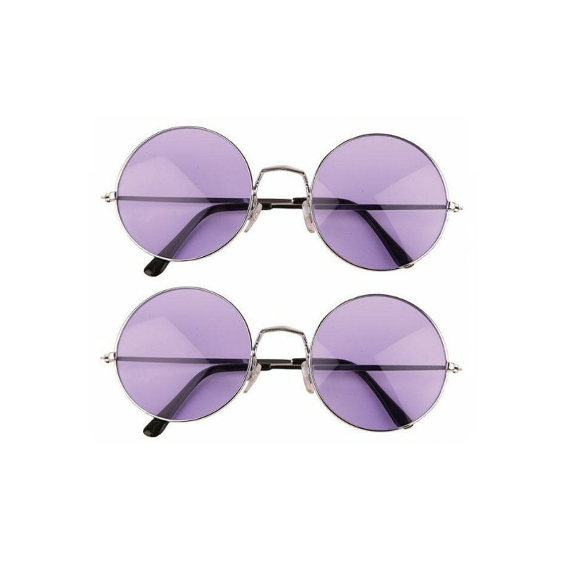 Funny Fashion John Lennon XL bril 2 stuks paars