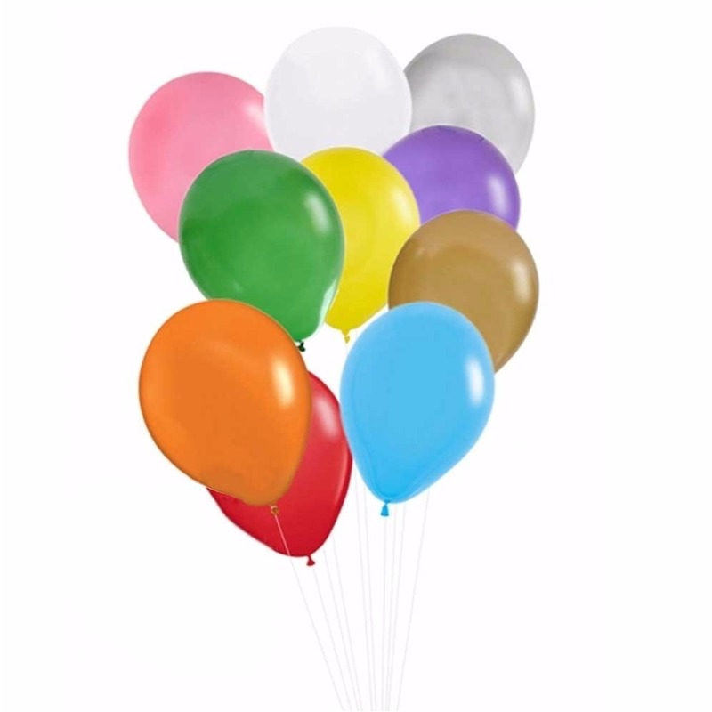 Gekleurde ballonnen 100 stuks -
