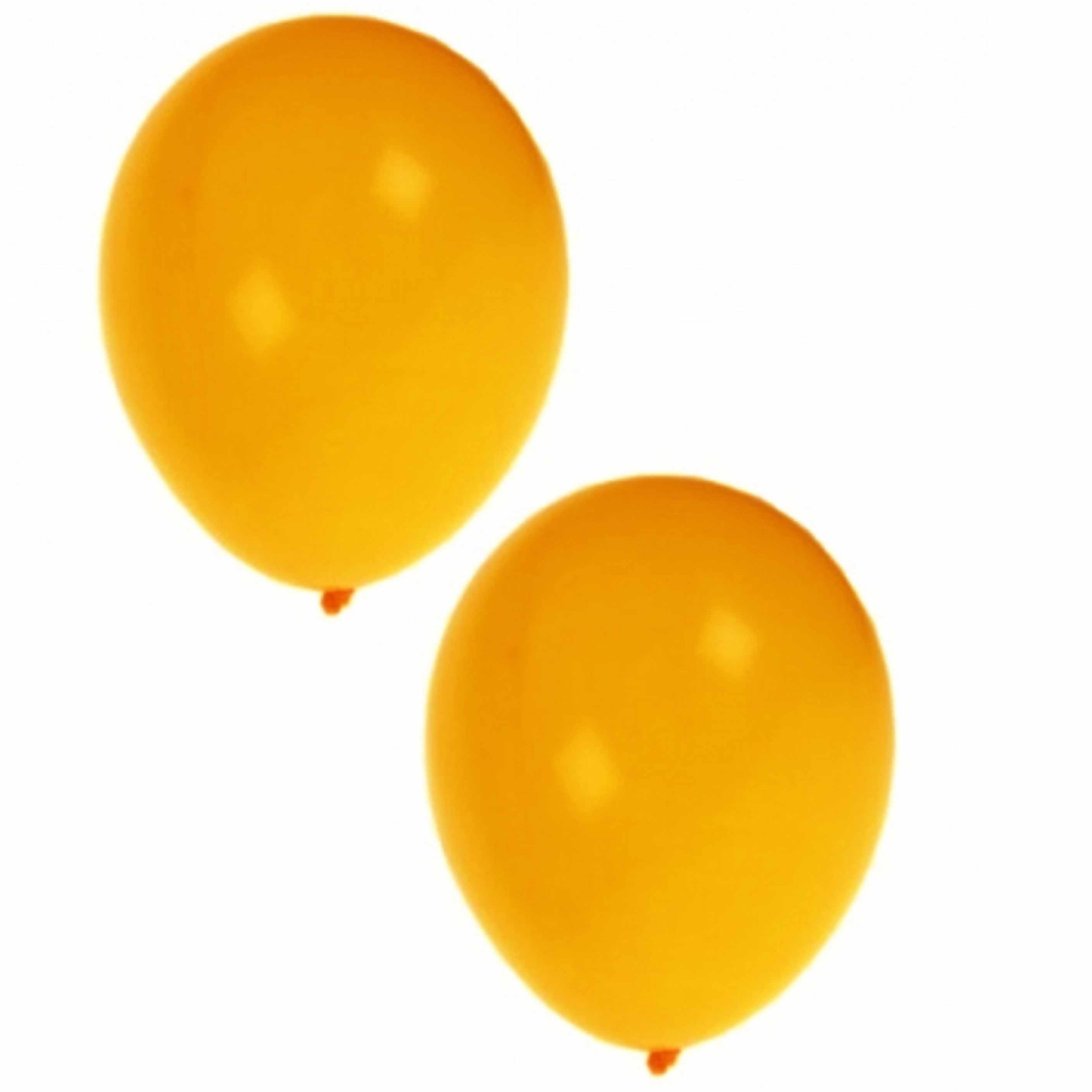 Gele ballonnen 100 stuks -