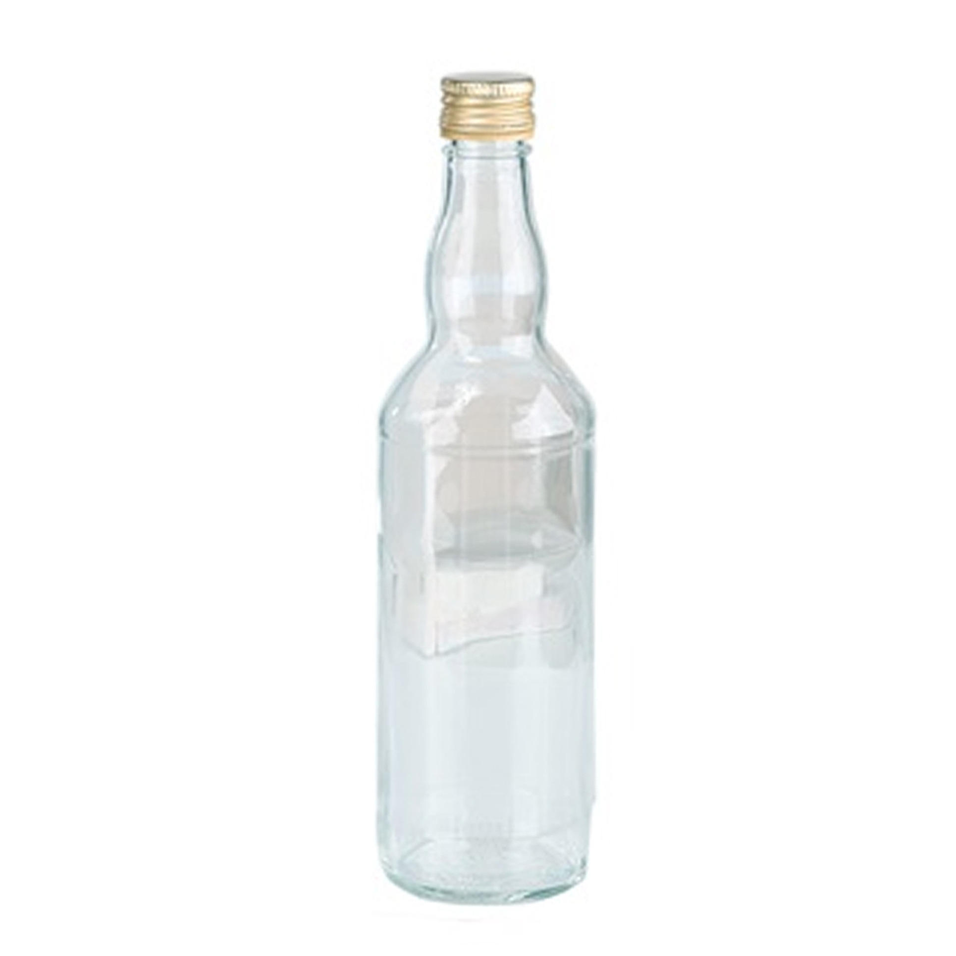 Merkloos Glazen flessen met schroefdoppen 500 ml -