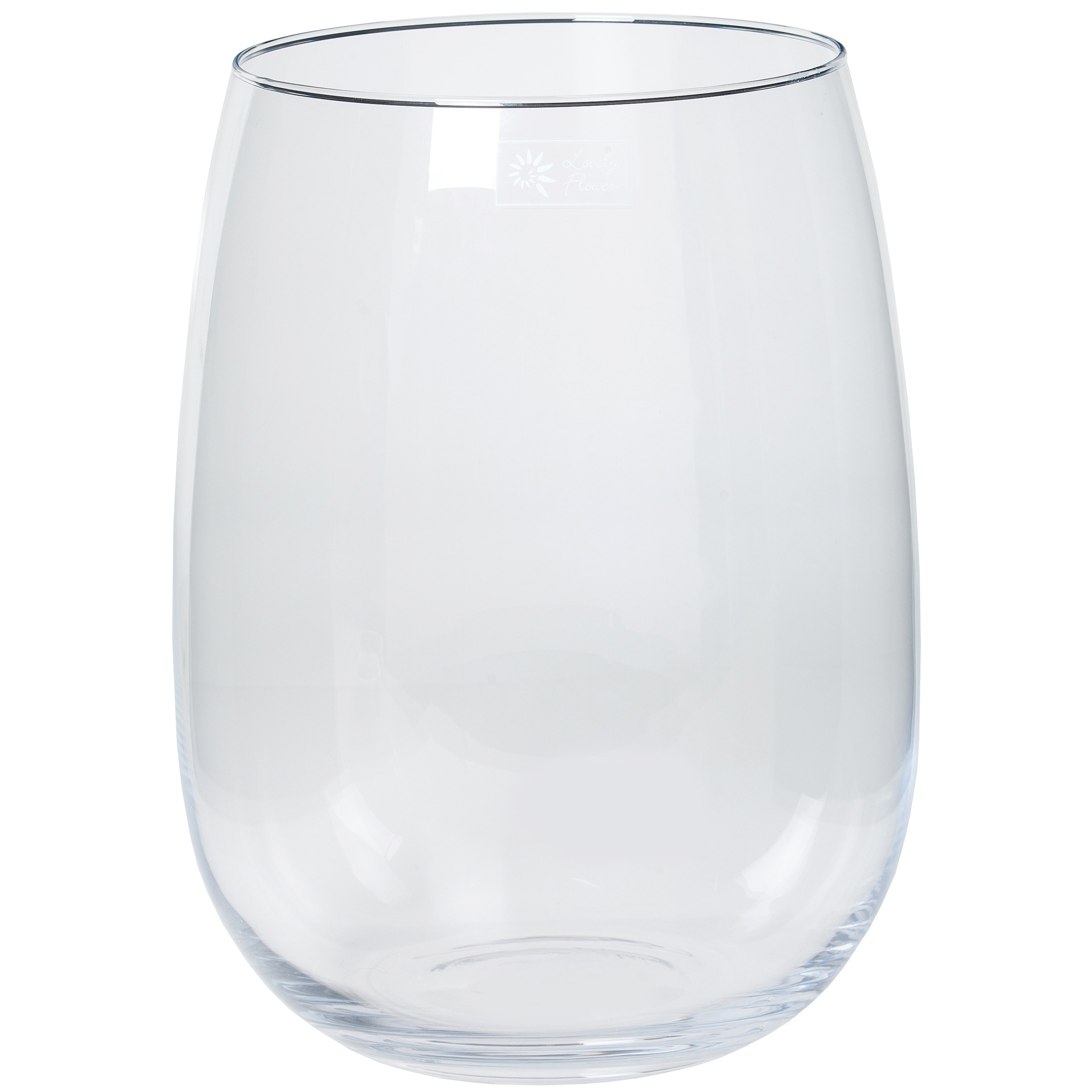 Glazen vaas-vazen Julia 20 liter wijd uitlopend 27 x 40 cm