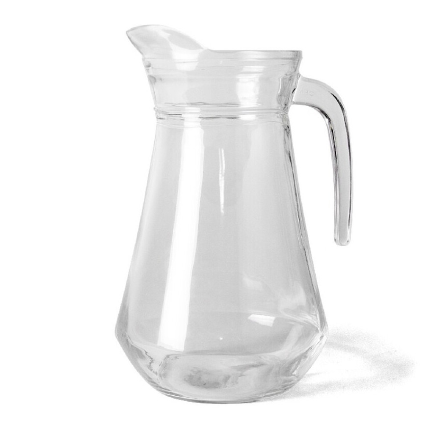 Gerimport Glazen water karaf/waterkan 1.3 liter -