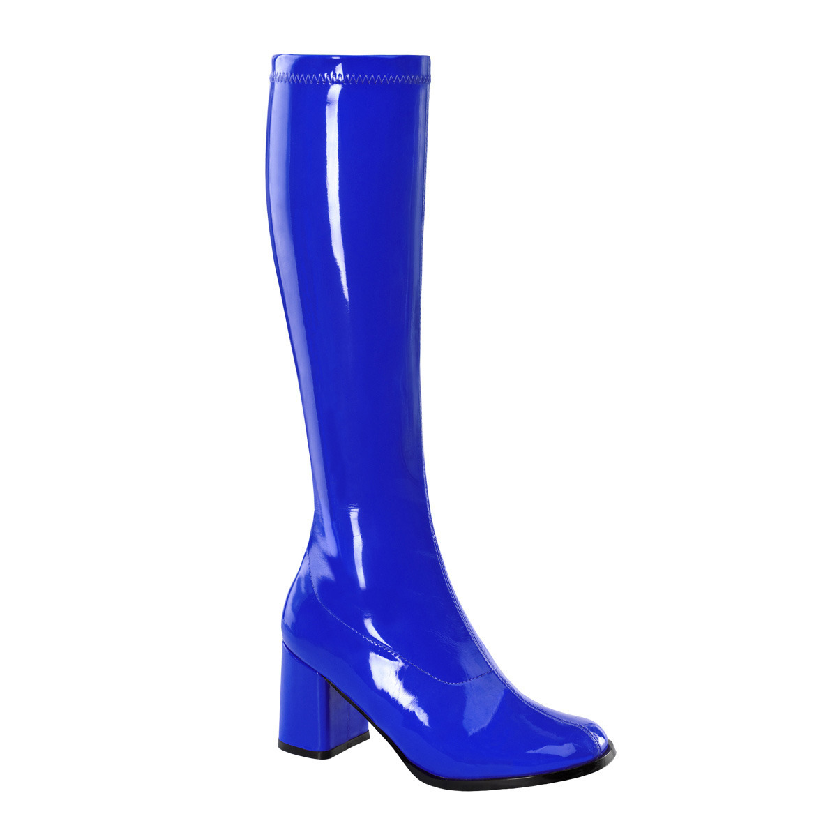 Glimmende blauwe laarzen dames