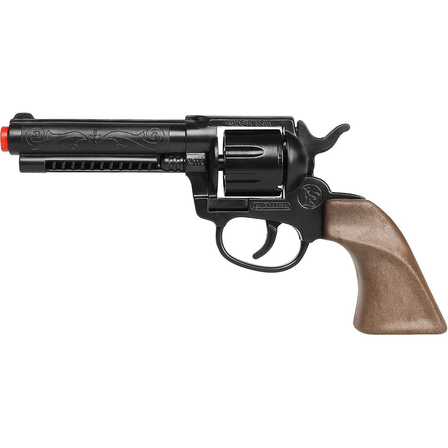 Gohner cowboy verkleed speelgoed revolver-pistool metaal-plastic 8 schots