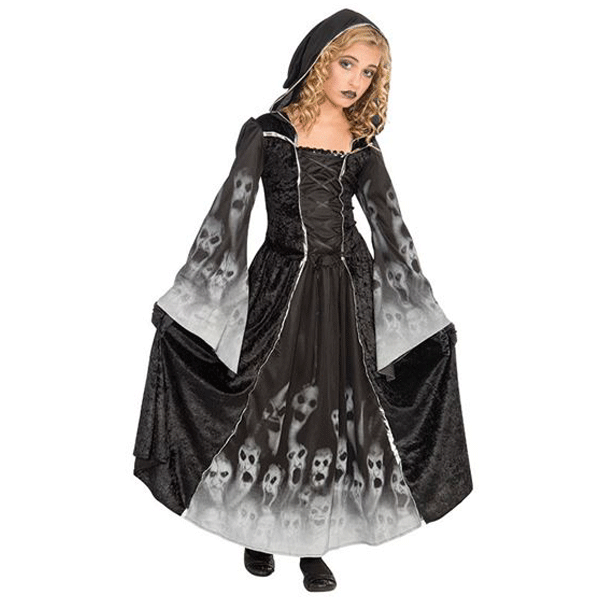 Gothic zombie jurk voor kinderen