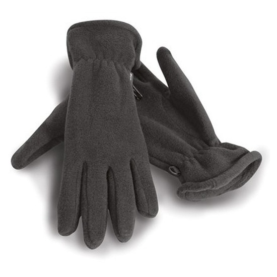 Grijze warme fleece handschoenen voor volwassenen