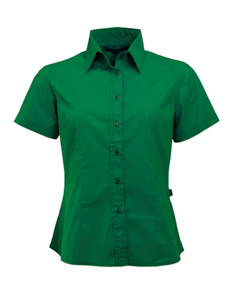 ervaring eerste weduwe Groen dames overhemd met korte mouwen - Felle kleuren overhemd - Bellatio  warenhuis