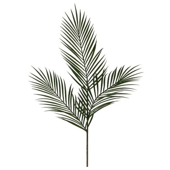 Groene Areca/goudpalm kunsttak kunstplant 95 cm -