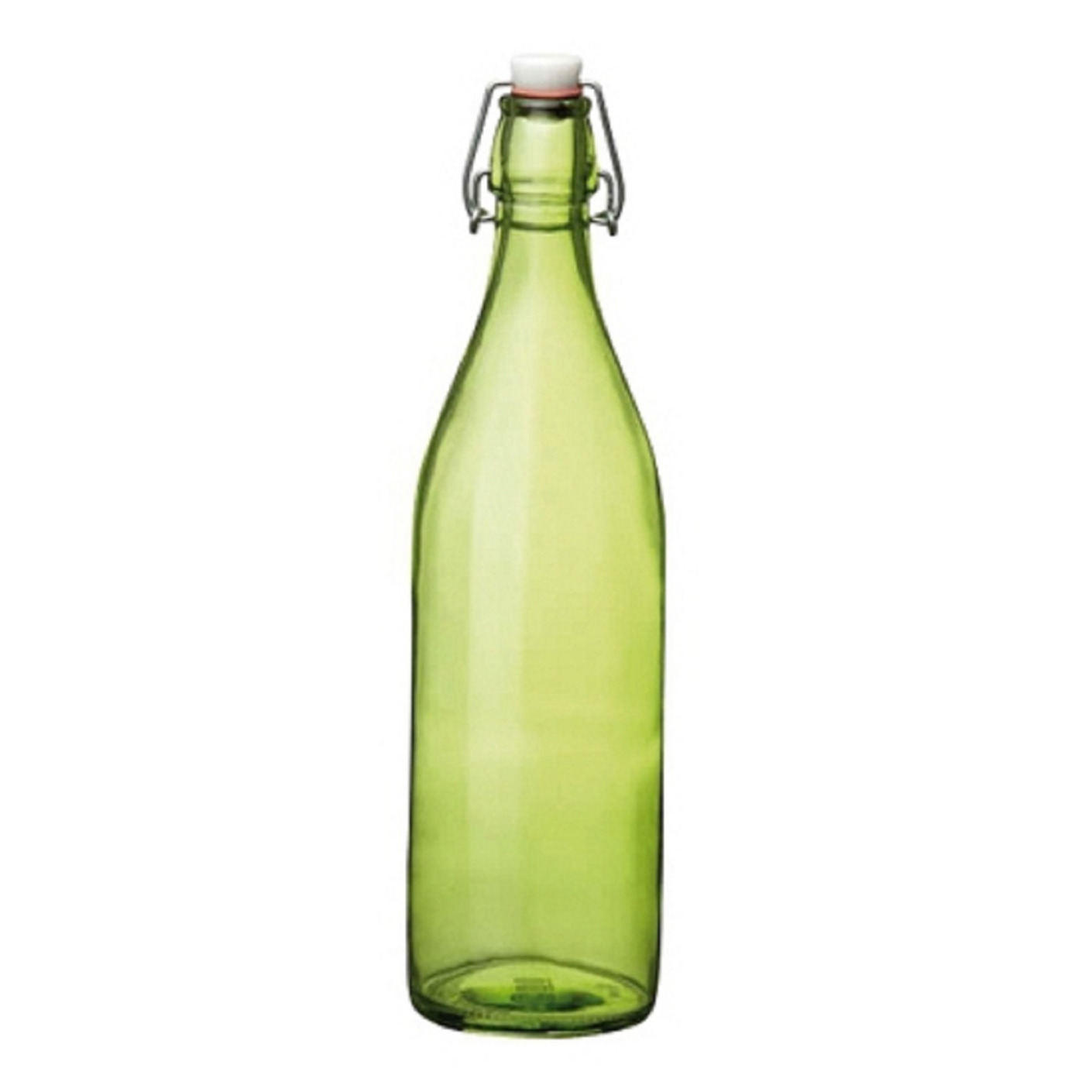 Groene giara flessen met beugeldop 30 cm van 1 liter