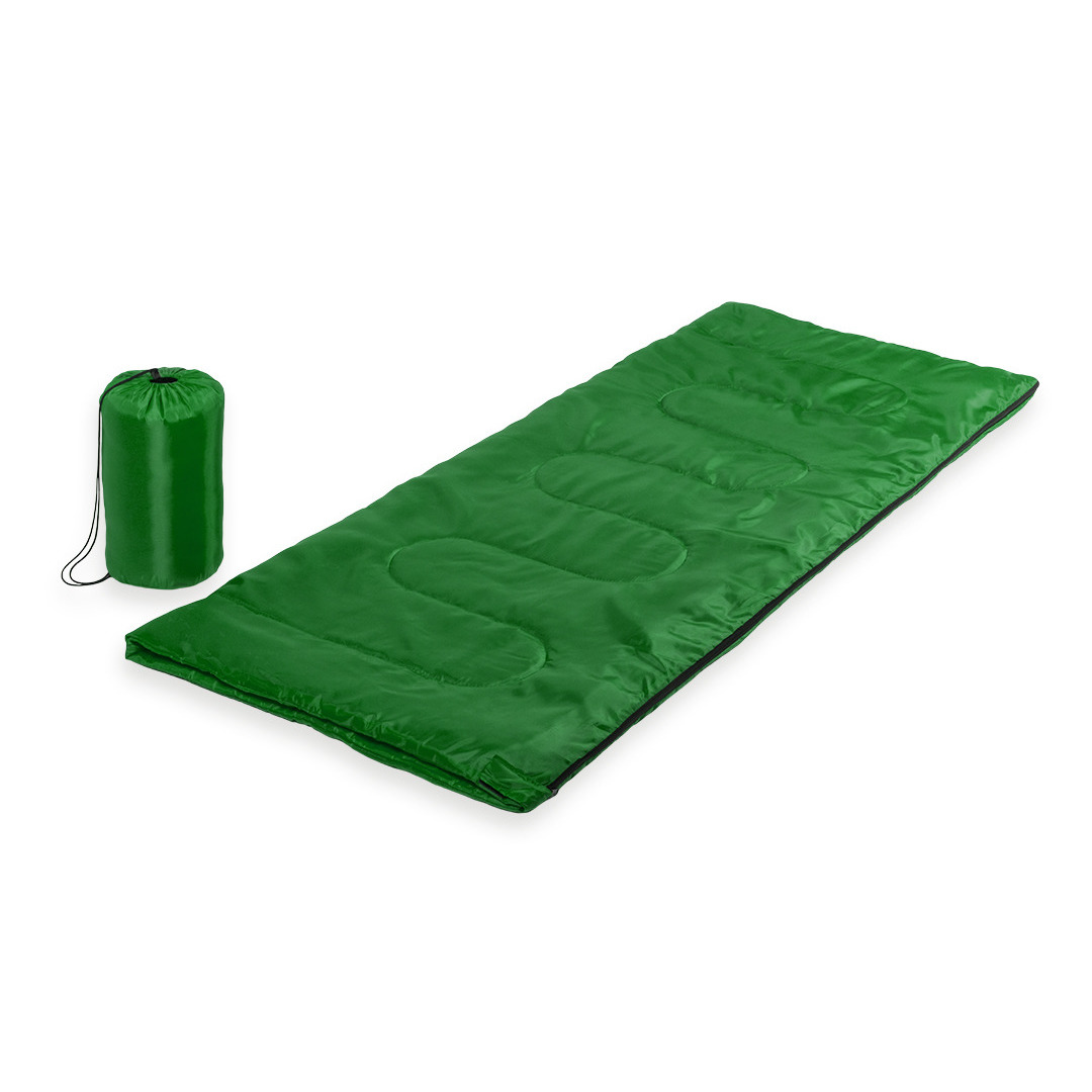 Groene kampeer 1 persoons slaapzak dekenmodel 75 x 185 cm
