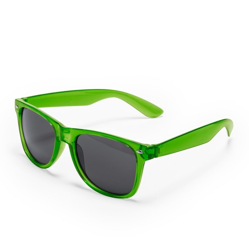 Groene verkleed accessoire zonnebril voor volwassenen