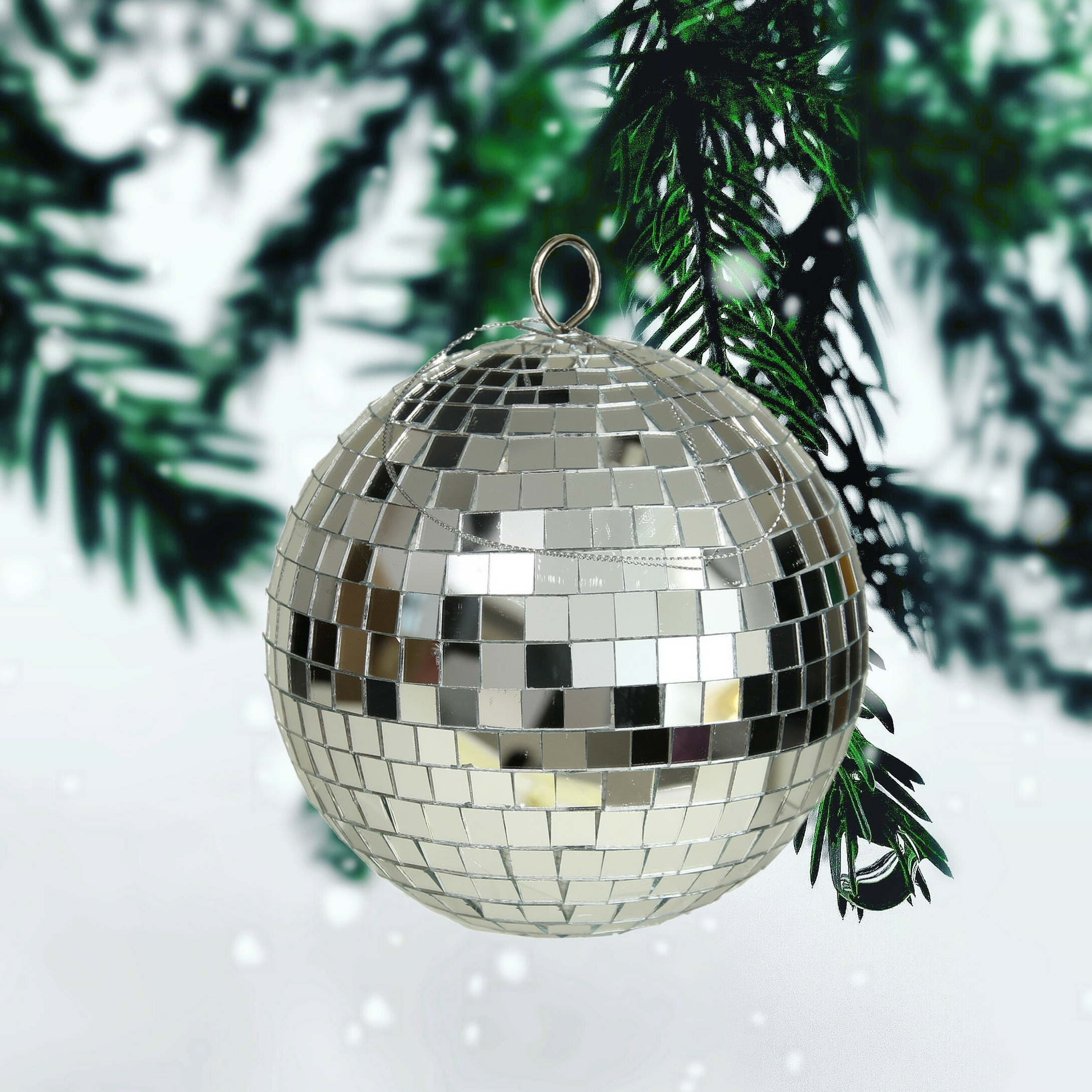 Grote discobal kerstballen 3x zilver 15 cm kunststof