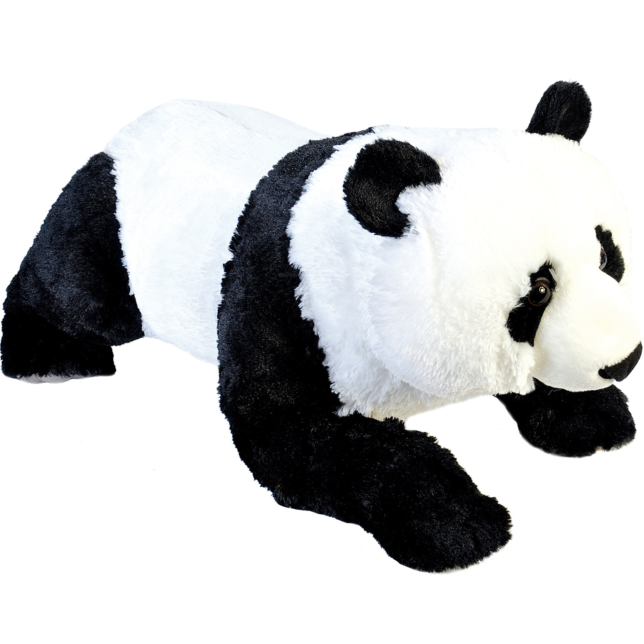 Grote knuffel panda liggend 76 cm