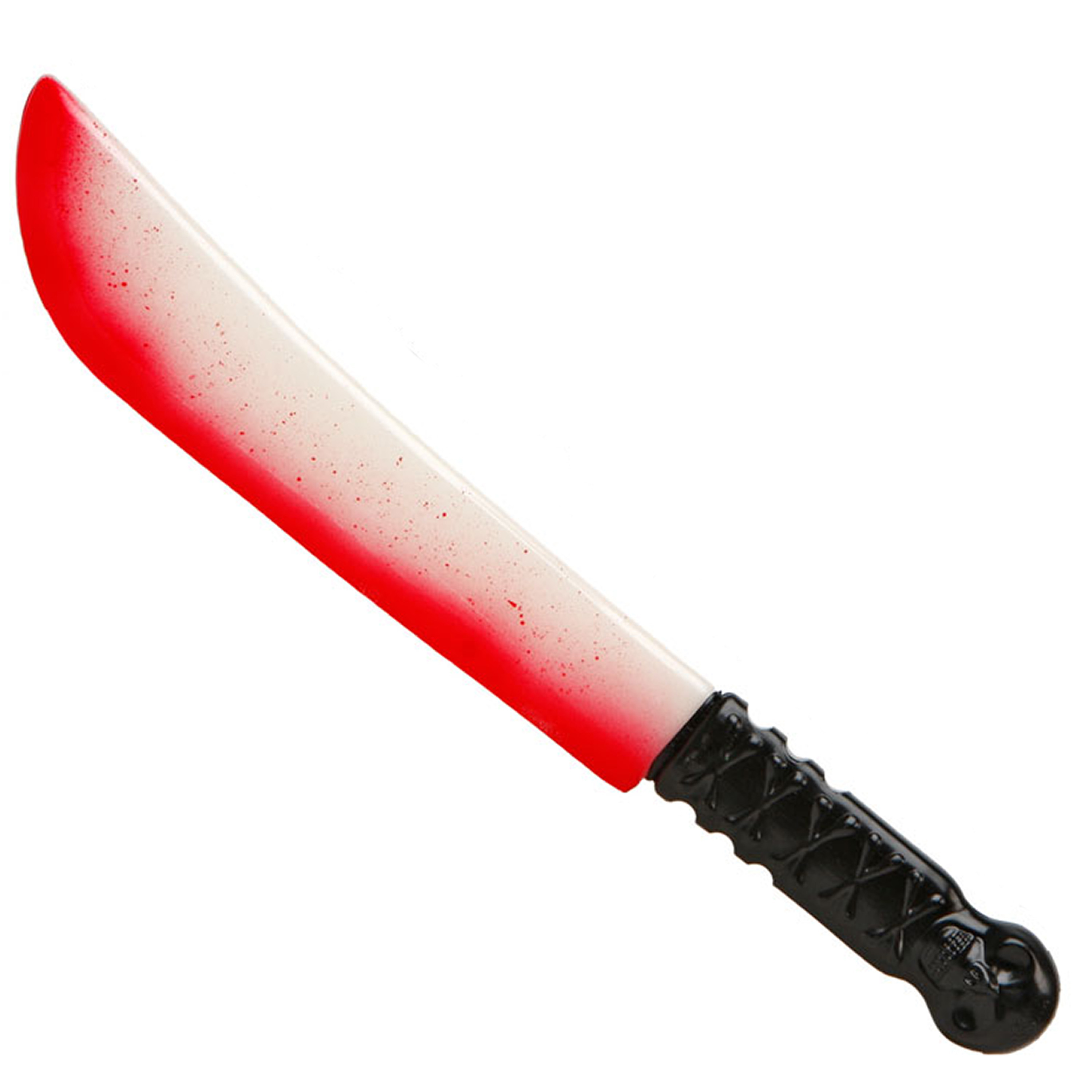 Grote machete-mes plastic 41 cm Halloween verkleed wapens glow in the dark