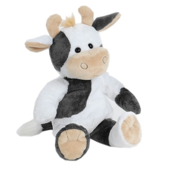 Grote pluche koe-koeien knuffel 35 cm speelgoed