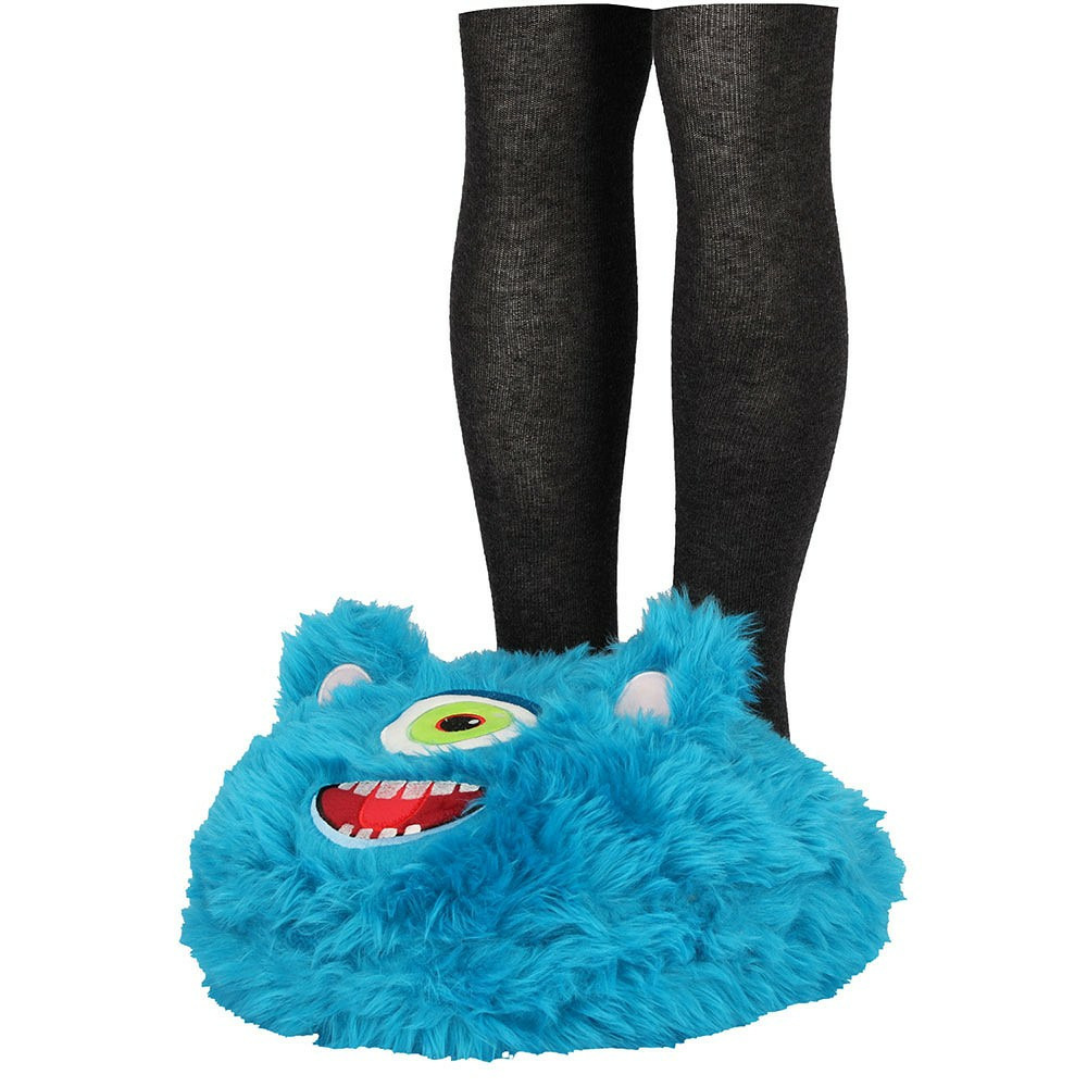 Grote voetenwarmer slof Monster one size 30 x 27 cm One size -