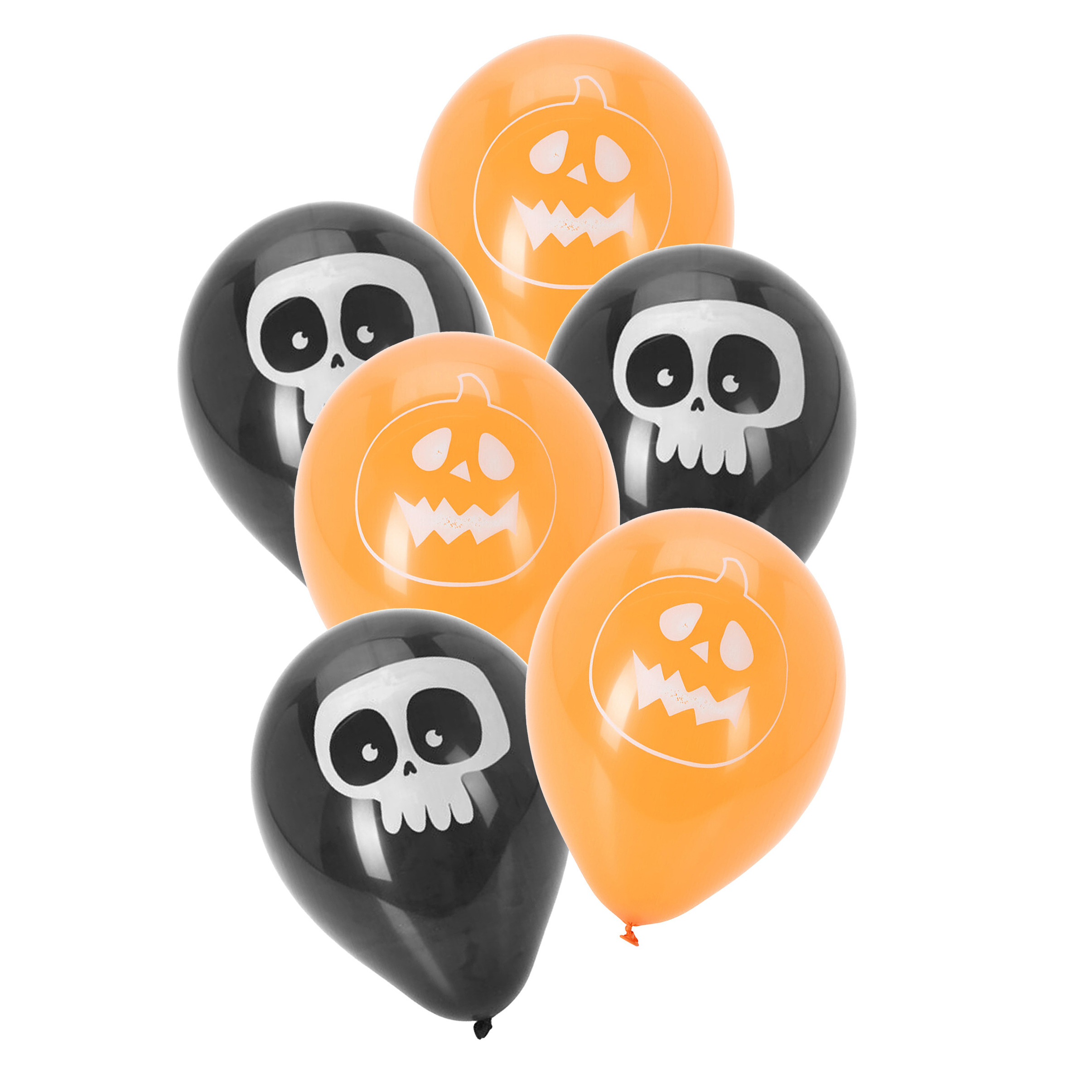 Halloween ballonnen - 20 stuks - versiering Scary Faces