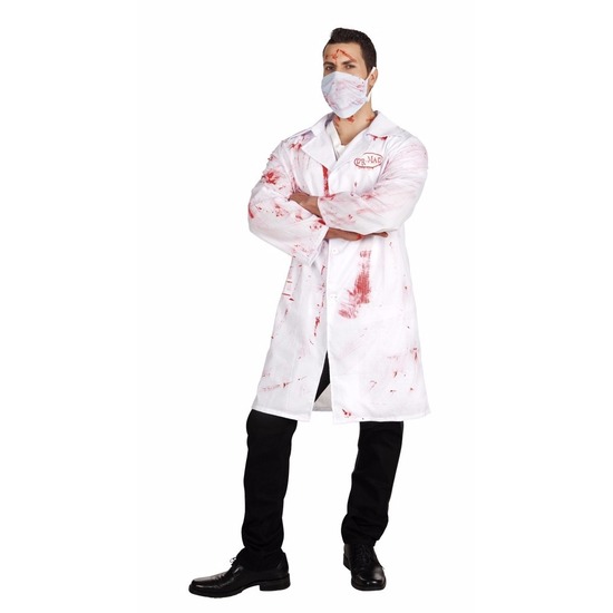 Halloween - Bloederige arts Dr. Mad kostuum voor heren