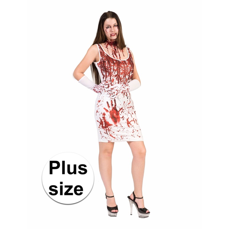 Halloween - Bloederige jurk voor dames grote maat